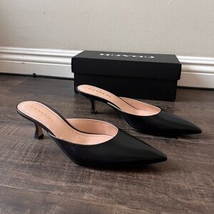 New COACH Renn Leather Mule black - Size 8